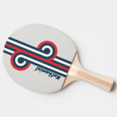 Warbird Stripe Loop met naam Tafeltennisbatje (Zijkant)