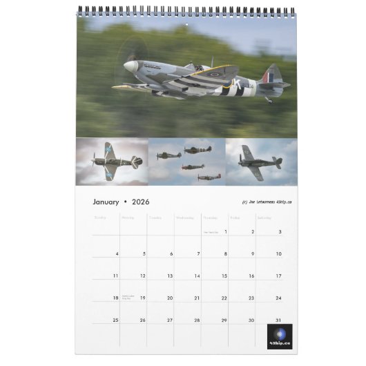 Warbirds Calendar 2026 Kalender (Jan 2026)