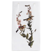 Warbler Audubon Bird op Wildflower Klein Cadeauzakje (Voorkant)