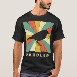 Warbler Bird Lover Retro Style Animal T-shirt