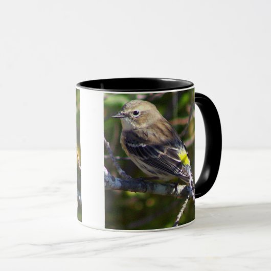 Warbler Bird Photo Mug Mok (Voorkant rechts)