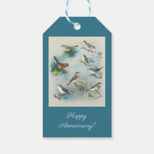 Warbler en Wrens, Cadeaulabel (Voorkant)
