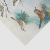 Warbler en Wrens, Tissuepapier (Detail)