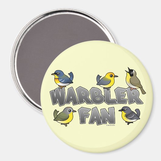 Warbler Fan Magneet (Voorkant / Achterkant)