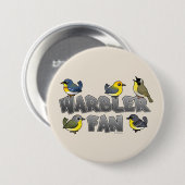 Warbler Fan Ronde Button 7,6 Cm (Voorkant /achterkant)