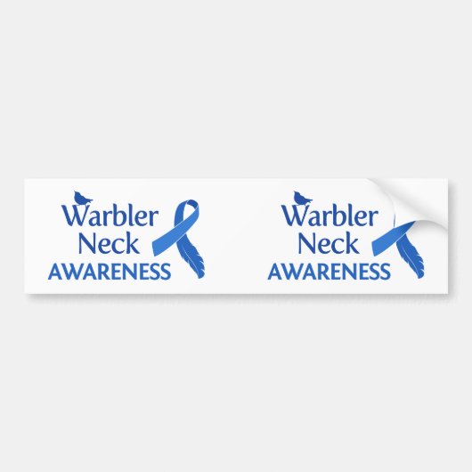 Warbler Neck Awareness Bumpersticker (Voorkant)