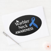 Warbler Neck Awareness Ovale Sticker (Envelop)