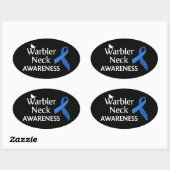 Warbler Neck Awareness Ovale Sticker (Vel)