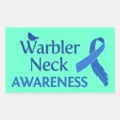Warbler Neck Awareness Rechthoekige Sticker (Voorkant)