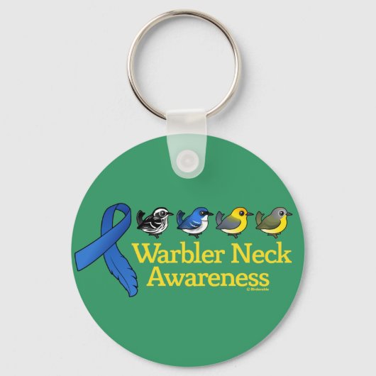 Warbler Neck Awareness Ribbon Sleutelhanger (Voorkant)