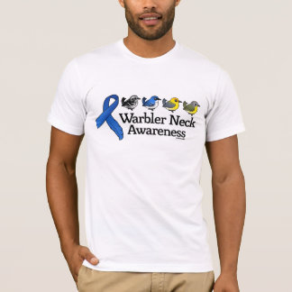 Warbler Neck Awareness Ribbon T-shirt