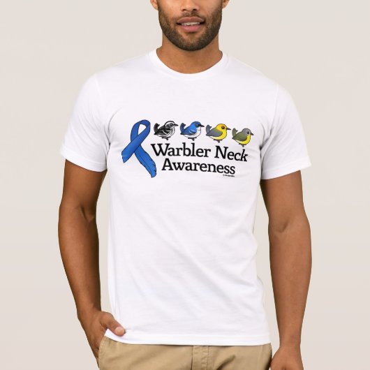 Warbler Neck Awareness Ribbon T-shirt (Voorkant)