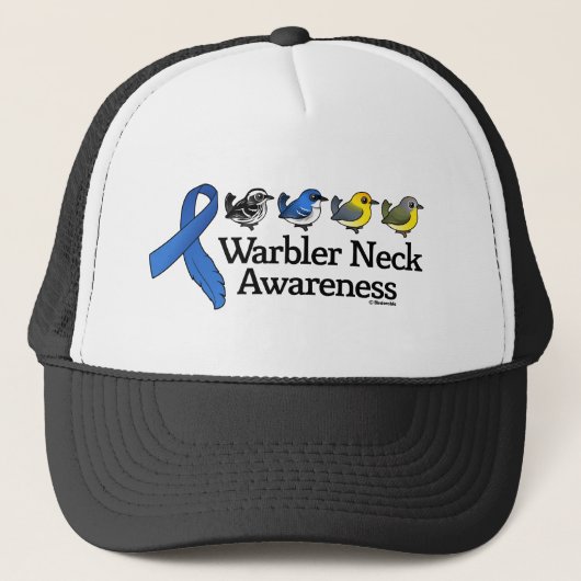 Warbler Neck Awareness Ribbon Trucker Pet (Voorkant)