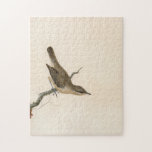 Warbler Reed Wren | William Lewin Legpuzzel<br><div class="desc">Warbler; Reed Wren (before 1790) | William Lewin’s Warbler; Reed Wren is a delicate and detailed painting featuring a small brown warbler perched on a branch against a minimalist neutral background. The artist’s careful rendering of the bird’s soft feathers and slender form highlights its subtle beauty. The simplicity of the...</div>