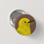 Warbler Ronde Button 3,2 Cm (Voorkant /achterkant)