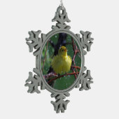 Warbler Tin Sneeuwvlok Ornament (Links)