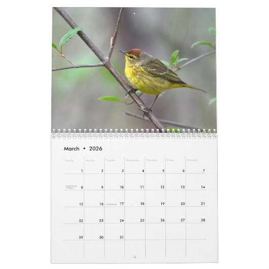 Warblers Kalender (Mar 2026)