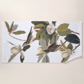 Warbling Flycatcher Kingbird Audubon art Strandlaken (Voorkant)