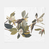 Warbling Flycatcher Kingbird Audubon Fleece Deken (Voorkant (Horizontaal))