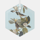 Warbling Flycatcher Kingbird  Audubon Glas Ornament (Voorkant)