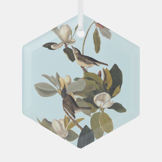 Warbling Flycatcher Kingbird  Audubon Glas Ornament (Voorkant)