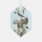 Warbling Flycatcher Kingbird  Audubon Glas Ornament (Voorkant links)