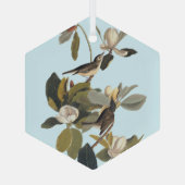 Warbling Flycatcher Kingbird  Audubon Glas Ornament (Achterkant)