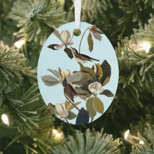 Warbling Flycatcher Kingbird  Audubon Metalen Ornament