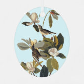 Warbling Flycatcher Kingbird  Audubon Metalen Ornament (Achterkant)