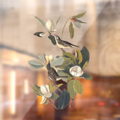 Warbling Flycatcher Kingbird  Audubon Pock Raamsticker (Vel 2)