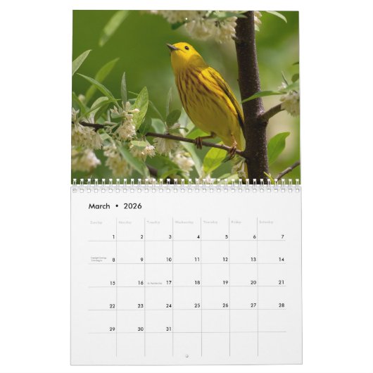 Warbling Through 2026 Kalender (Mar 2026)