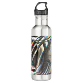 Warboel van kleurrijke streken in robuuste en pron waterfles 
