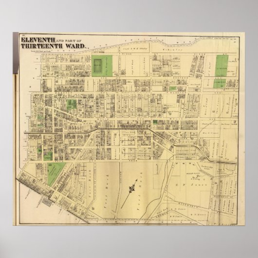 Ward 11, 13 van Pittsburgh, Pennsyvania Poster (Voorkant)