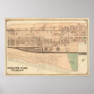 Ward 12 van Pittsburgh, Pennsyvania Poster