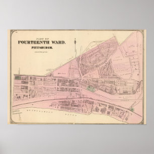 Ward 14 van Pittsburgh, Pennsyvania Poster