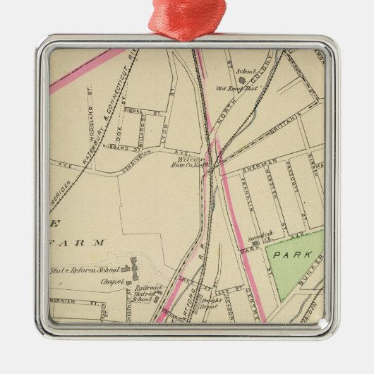 Ward 15, New Haven Metalen Ornament (Voorkant)