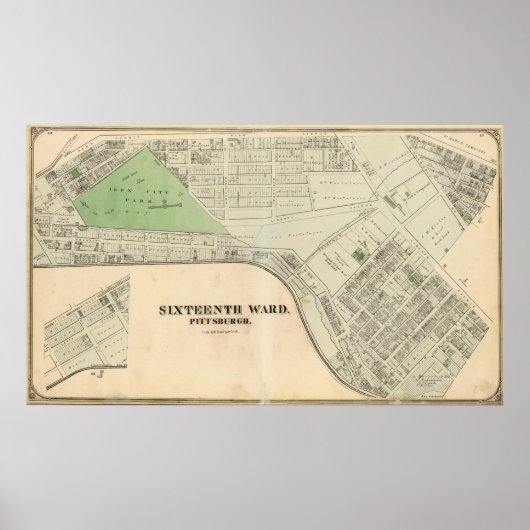Ward 16 van Pittsburgh, Pennsyvania Poster (Voorkant)