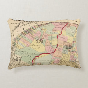 Ward 1819 van Pittsburgh, Pennsyvania Decoratief Kussen