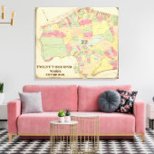 Ward 22 van Pittsburgh, Pennsyvania Canvas Afdruk (Insitu (Woonkamer))