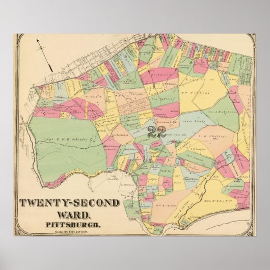Ward 22 van Pittsburgh, Pennsyvania Poster (Voorkant)