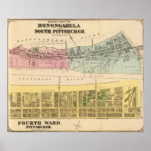 Ward 4 Monongahela, S Pittsburgh Poster