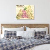Ward 5, 7-8 van Pittsburgh, Pennsyvania Canvas Afdruk (Insitu (Slaapkamer))