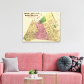 Ward 5, 7-8 van Pittsburgh, Pennsyvania Canvas Afdruk (Insitu (Woonkamer))