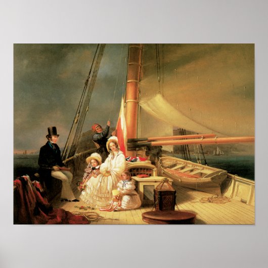 Ward Familie aan boord van de Cutter Guerrilla Poster (Voorkant)