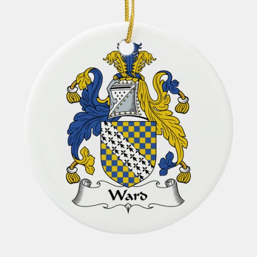 Ward Family Crest Keramisch Ornament (Voorkant)