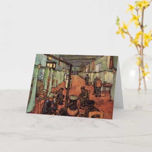 Ward in het ziekenhuis in Arles door Vincent van G Kaart (Gele Bloem)