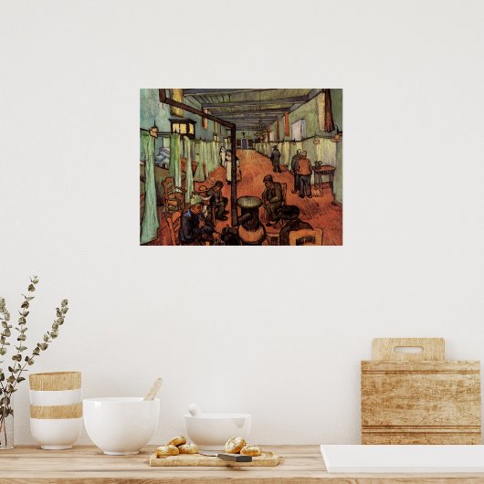 Ward in het ziekenhuis in Arles door Vincent van G Poster (Keuken)