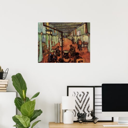 Ward in het ziekenhuis in Arles door Vincent van G Poster (Thuiskantoor)