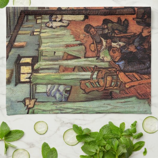 Ward in het ziekenhuis in Arles door Vincent van G Theedoek (Gevouwen)