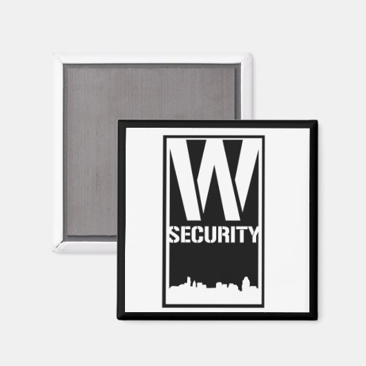 Ward Security Square Magnet (Voorkant / Achterkant)